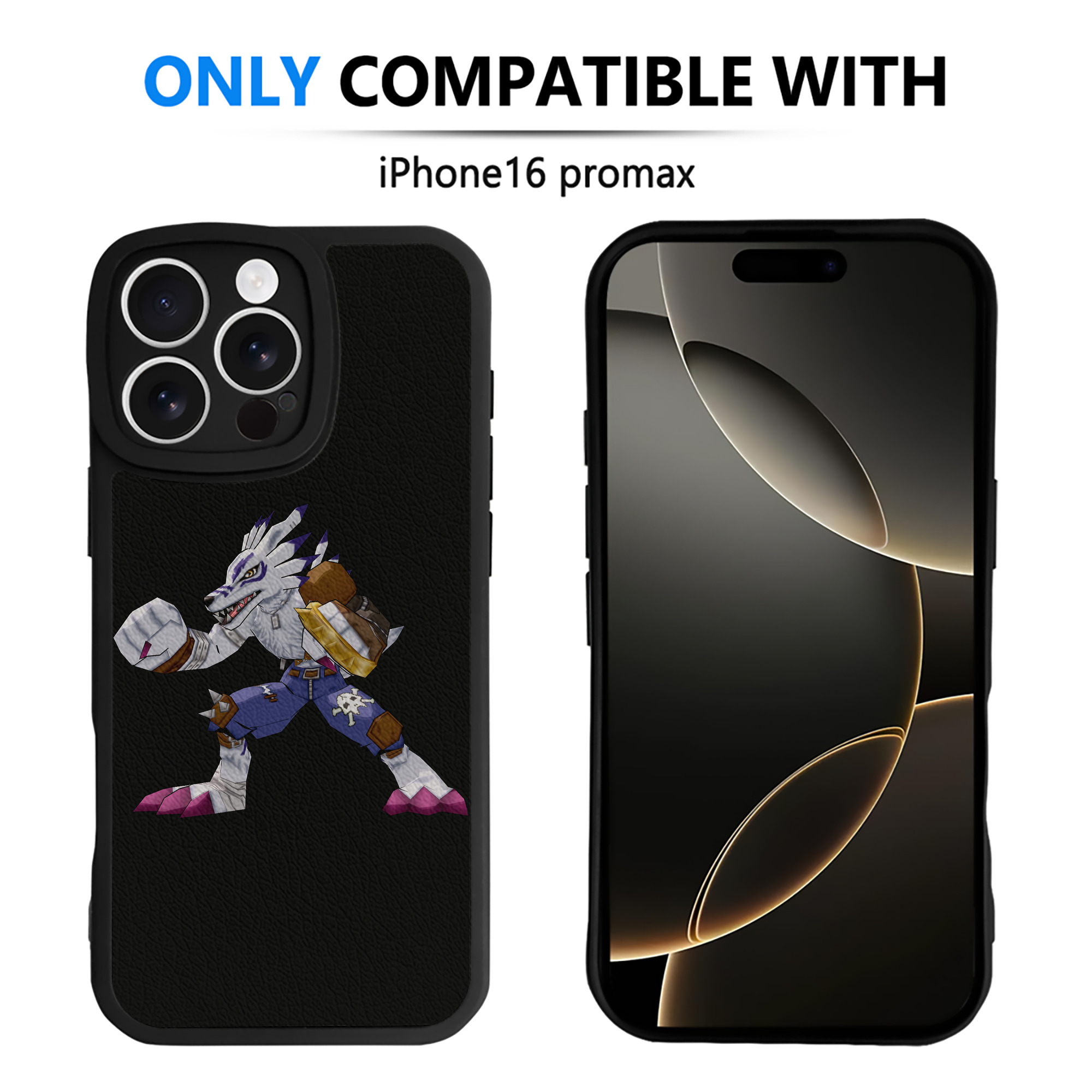 （画像用） Digimon デジタルモンスター/デジモン 【iPhone 16シリーズ対応】シリコンスマホケース（レザー調） 材質：シリコン